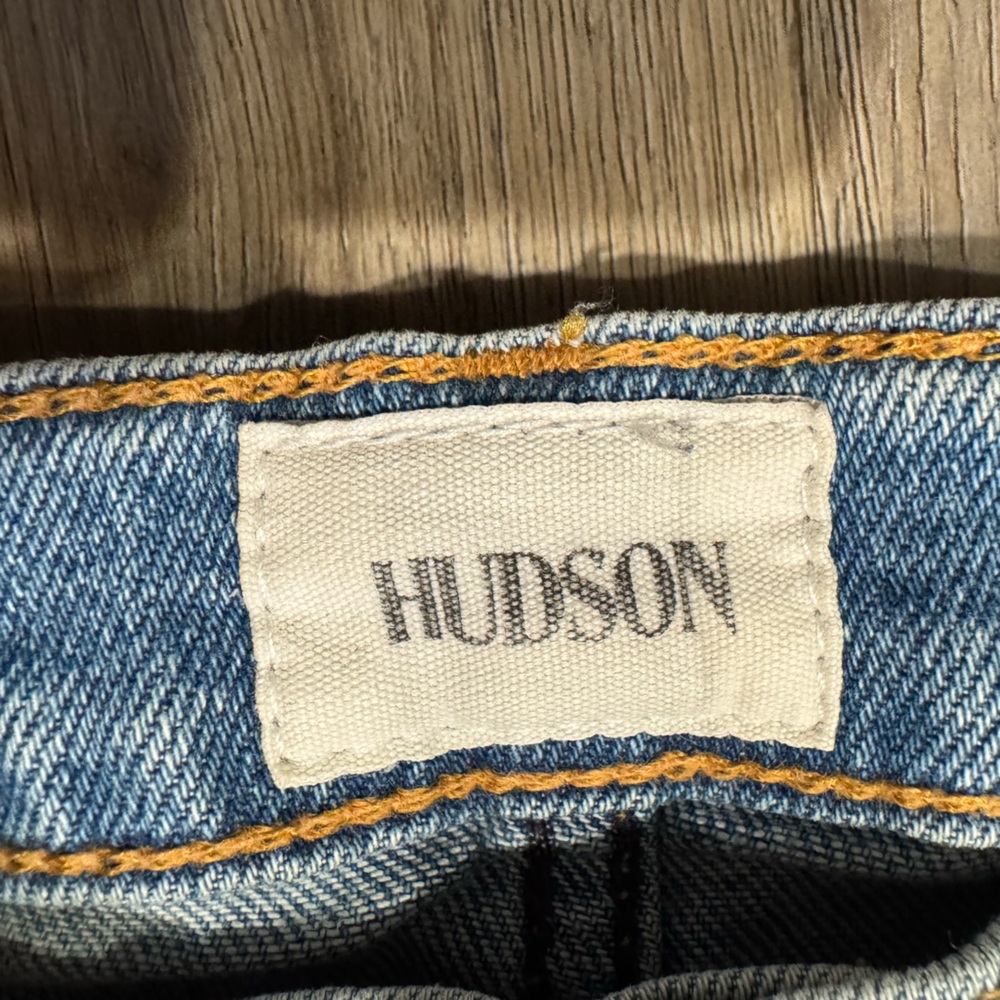 Hudson Jeans Blue Denim with Orange Stitching - Picture 2 of 5